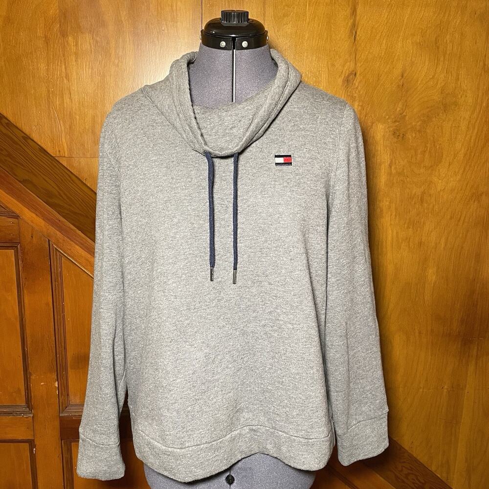 Tommy Hilfiger - Logo Sport Cowl Neck Pullover Sweater - Women size XL